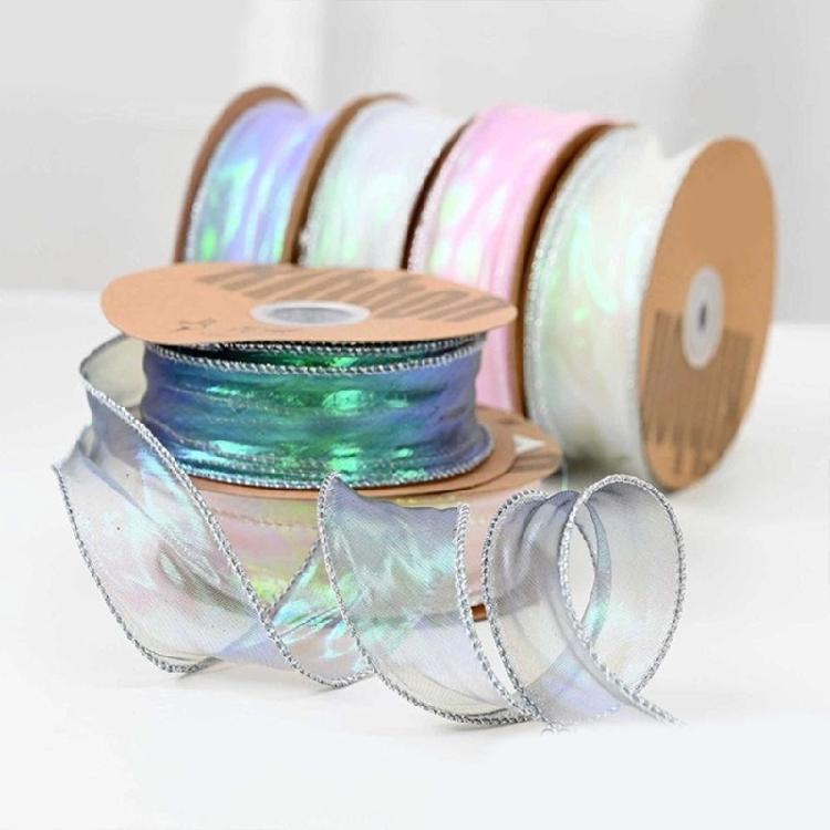 Sheer Organza Ribbon 40mmx9Meters Sheer Ribbon Decorative Ribbon for Craft Wrapping Bouquets Wedding Making Bows Wreath