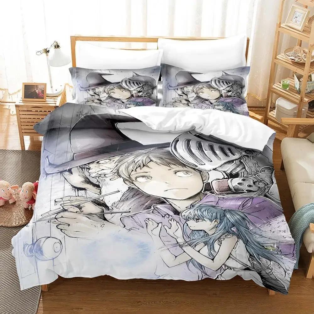 Fashion Handyman Saitou In Another World Bedding Set Cartoon 3D Print Anime Three-piece Set Adult Kid Bedroom Duvet Cover Sets