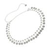 Cinturón con Monedas Metálicas Vibrantes Estilo Étnico Cadena para la Cintura Accesorio de Moda para Festivales de Música y Atuendos Casuales