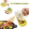 2in1 500ml Plast Spruta Oljespruta Flaska Spruta Oljedispenser Oljekanna Kryddställ BBQ Kök Bakning Rostning Picknick Köksredskap