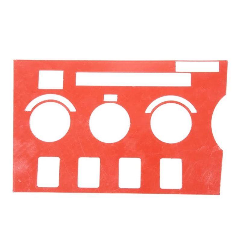 DTC2 For Toyota Tundra 2007-2013 Soft Carbon Fiber Central Control Air Conditioning Switch Panel Decorative Sticker Trim