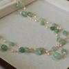 Original Design Handmade Natural Stone Double-Layer Beaded Sweater Necklace for Women