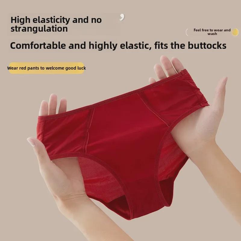 "Zestaw czerwonej jedwabnej bielizny Benmingnian - Jedwab morwowy, Bez fiszbin, Lekko usztywniany biustonosz."