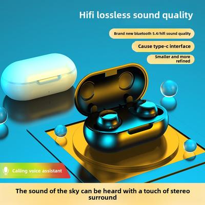 TWS Mini Wireless Bluetooth Headphones In-ear Sports Waterproof Noise Cancellation
