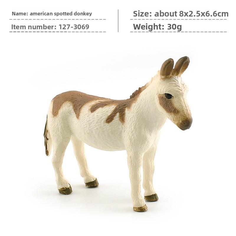 Donkey Pvc Model With Realistic Farm Figures For Educational Display And Collection