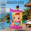 Hair Princess Sunny Beach Towel, Microfiber Beach Towel, Perfect For Pool, Beach, Travel, Home Decor Beach Party Fan Gifts