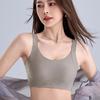 Invisible Bra Women's Jelly Soft Support Underwear Thin Large-sized Full-cup Bra Push Up Bra