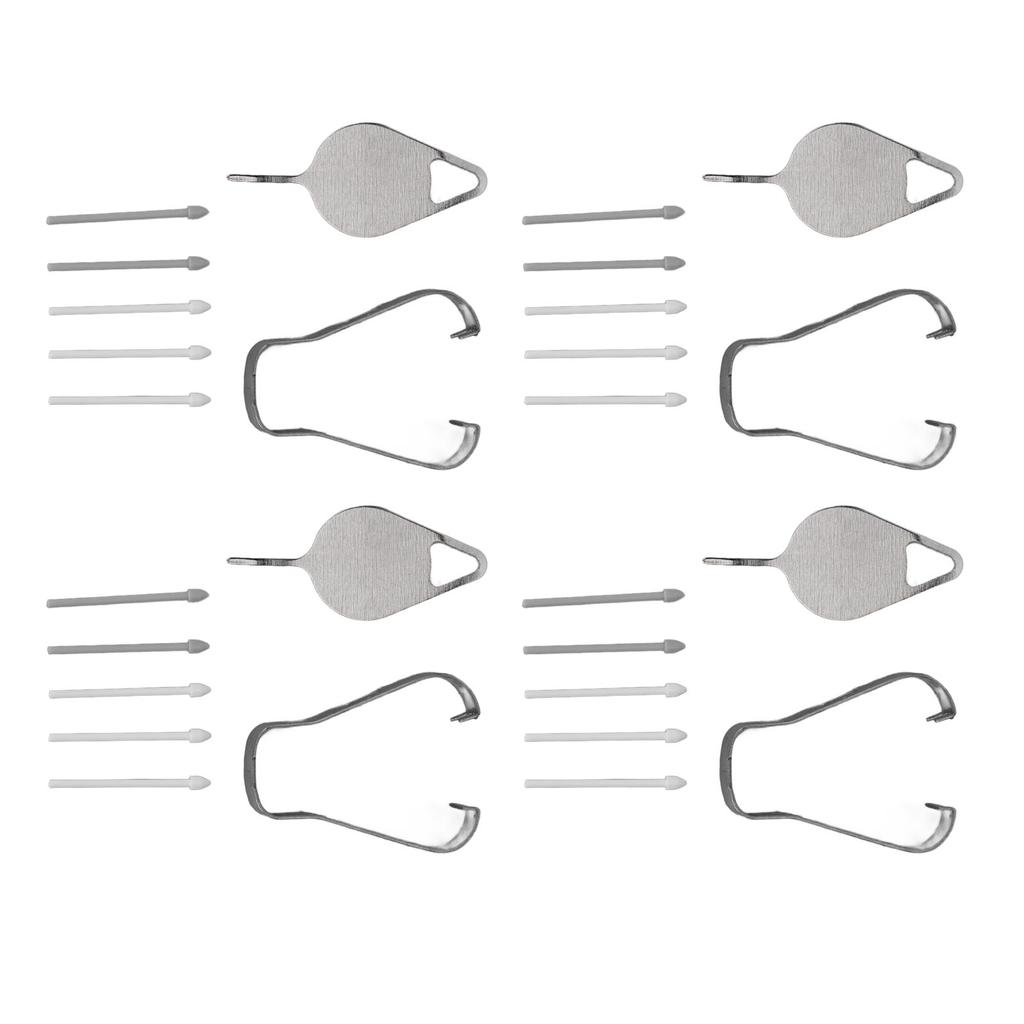20Pcs Tab S6 Stylus Pen Tips Easy Installation 4 Tweezers 4 Ejector Pins Durable ABS SM P610