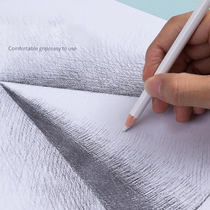 3/6Pcs Rubber Pencil,Highlighter Art Eraser Professional Art Pens For Drawing Sketching Accessories Not Damage Paper Stationery