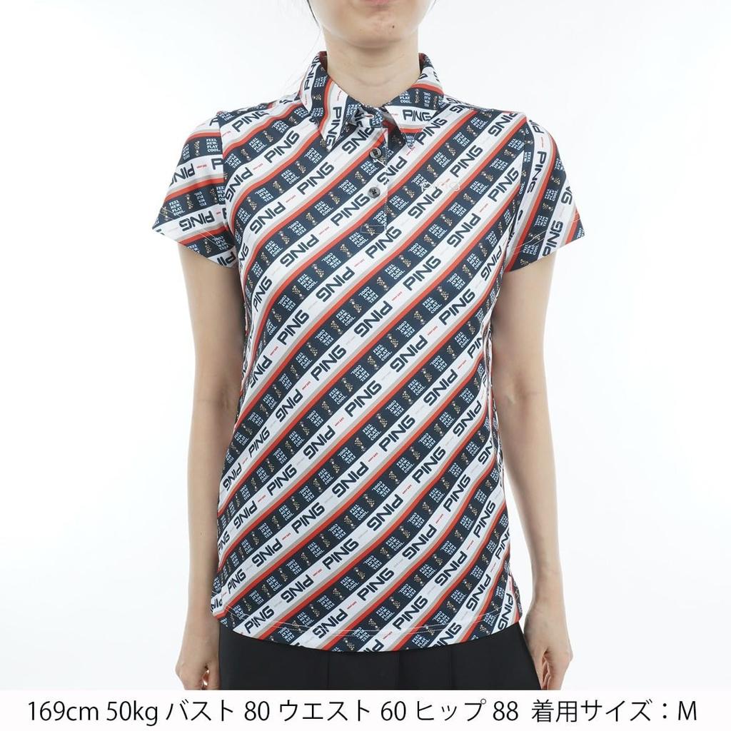 Ping Apparel Women's Short Sleeve Polo Shirt (Bias Logo, Compatible with Sets) / Golf / 622-3160200 100_Red M