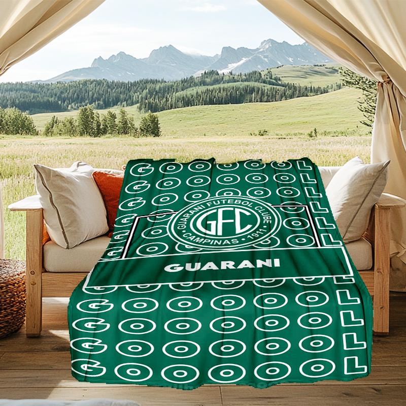 1PC Football Club Emblem Printed Soft Flannel Blanket Throw for Adult Bedroom Living Room Sofa Camping Travel Fan gifts Christmas Gifts
