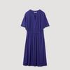 OVVOVV Elegant Pleated Short Sleeve Dress