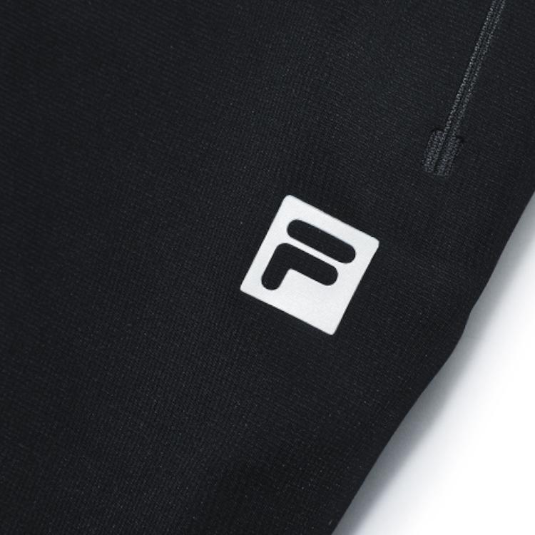 Fila Athletics Solid Color Fitness Running Knitted Pants Men Pants Deep-Black A11M241610F-BK