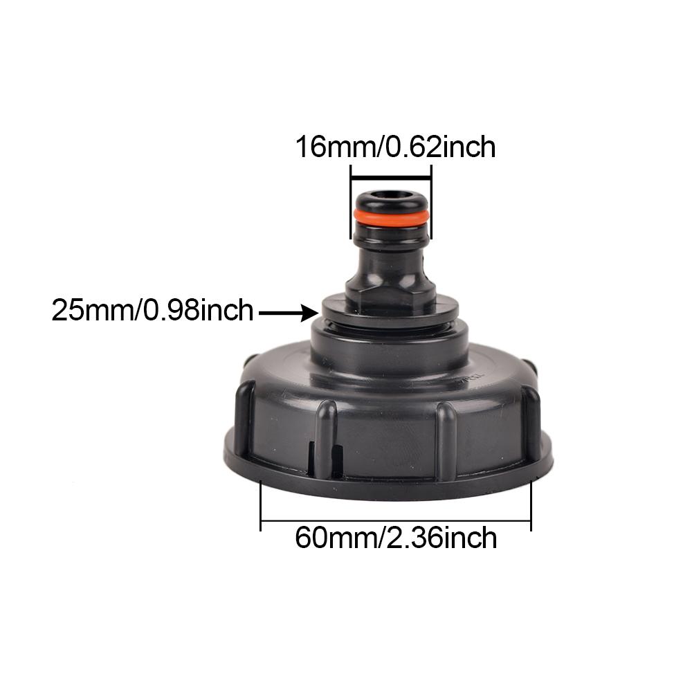 

S60 внутренняя резьба IBC бак адаптер кран 16 мм 1/2 резьба быстроразъемный шланг для наружного ведра тонны садовый полив