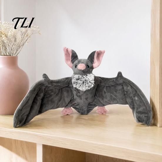 Unique Collectible Doll Halloween Bat Plush Toy, Cute Stuffed Animal for Desk Holiday Party Ornament Shelf, Soft Spooky Party, Festive Gift Kids Dark