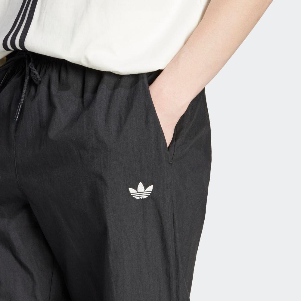 Adidas Originals Trefoil Colorblock Logo Drawstring Casual Pants Men Bottoms Black HZ0705