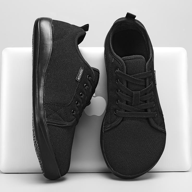 Men Wide Toe Barefoot Shoes Breathable Mesh Lightweight Sneakers For Wide Feet Comfortable Walking