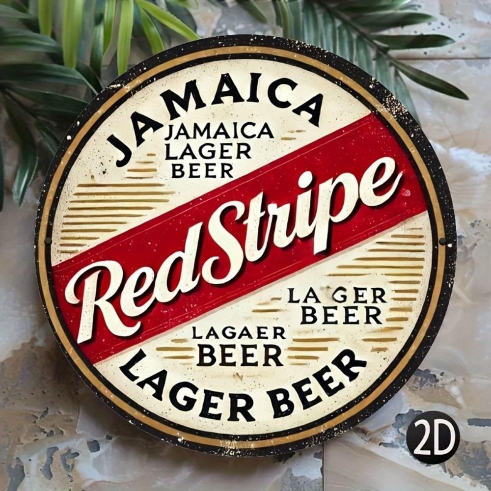 Segno in Latta Metallico Birra Decorazione Murale 20x30cm