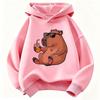 Cute Capybara Kids Clothing Hoodies 2026 New Cartoon Capibara Fashion Long Sleeve Sweatshirt Kids Boys Clothing