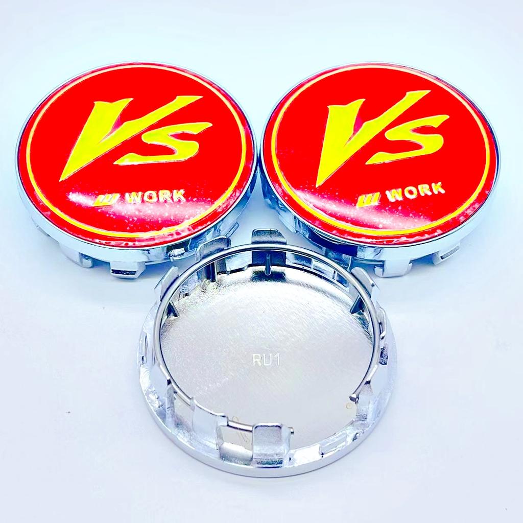 4pcs/lot 3D High Quality 59mm Car Wheel Hub Cover Center Caps for VS W Work Racing Styling Badge Emblem Accessories
