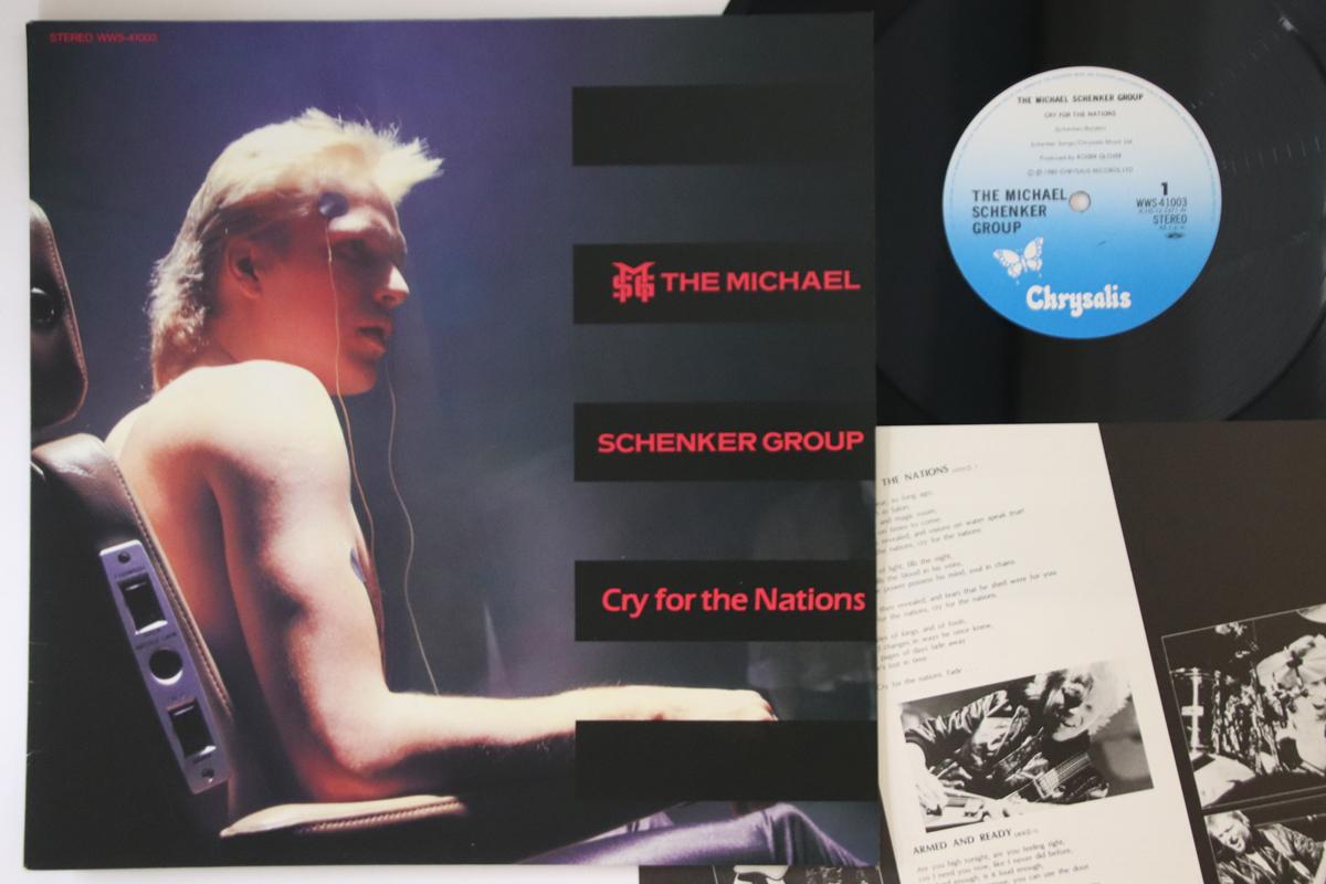 

12-дюймовая пластинка MICHAEL SCHENKER GROUP Cry For Nations Armed And Ready WWS41003 CHRYSALIS 1981 Япония Металл Б/у