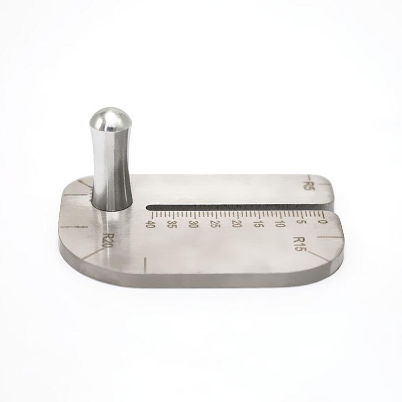 

1pc Simple Craft DIY Tool Press Plate PU Leather Chisel Punching Auxiliary Puller Tool With Edge Chamfer Tool