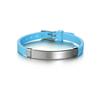Atoztide Personalized Engrave Name Date Bracelet Stainless Steel For \Women Kids Adjustable Color Luminous Silicone Jewelry Gift