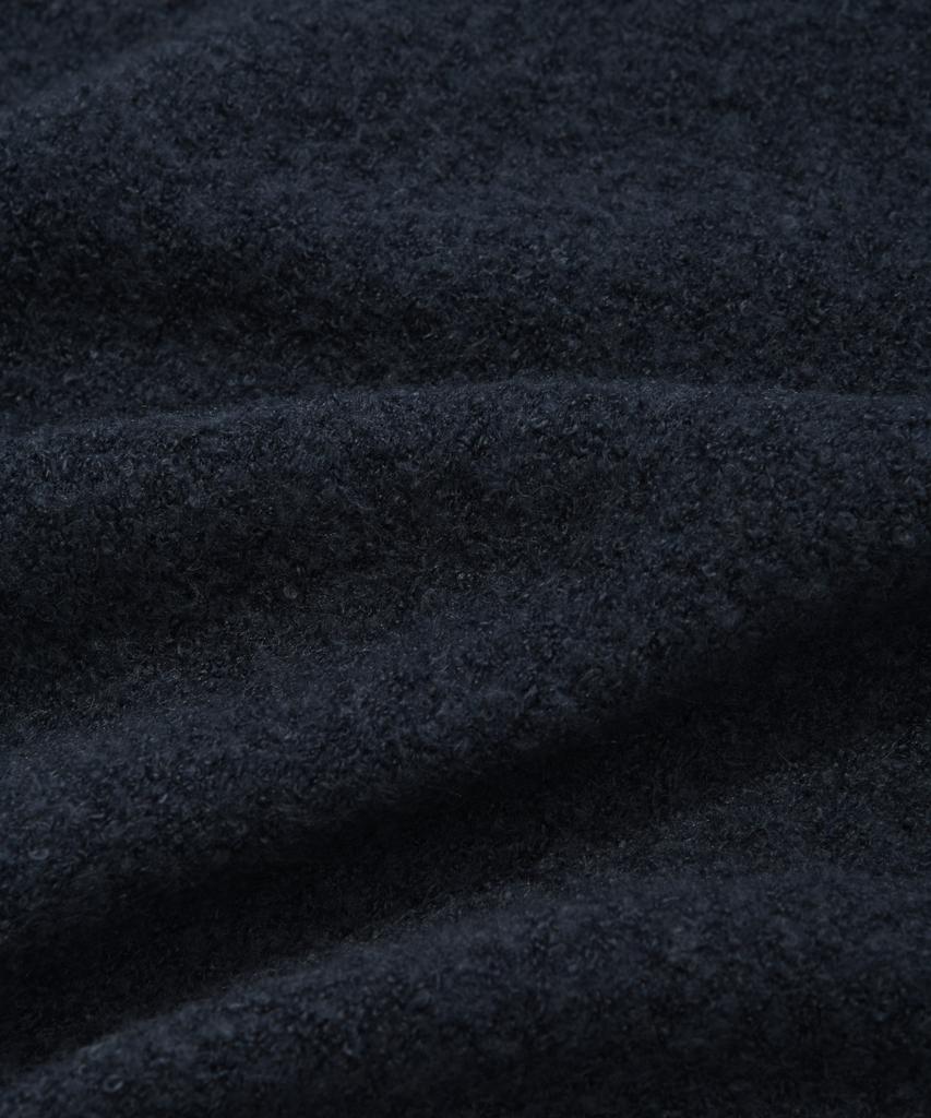 COVERNAT WOMAN Boucle Round Knit Dark Blue