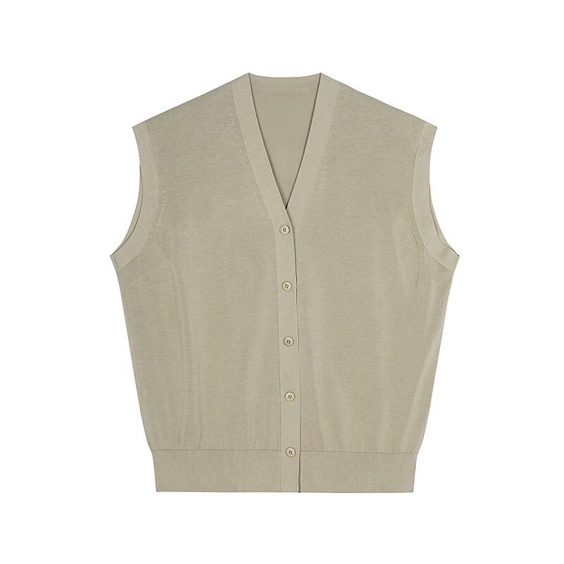 JNBY Women's V-Neck Knit Vest Cardigan