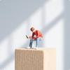 Miniature Man On Toilet Detailed 1:64 Scale Figurines Figure for