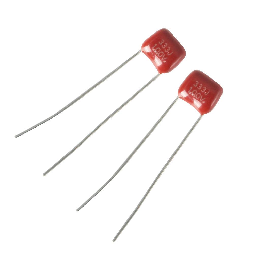 20 Stück 100V CBB Polypropylen-Folienkondensator 103 104 154 223 224 333 334 393 473 474 10nF 39nF 100nF 220nF 470nF Kapazitäts-Kit