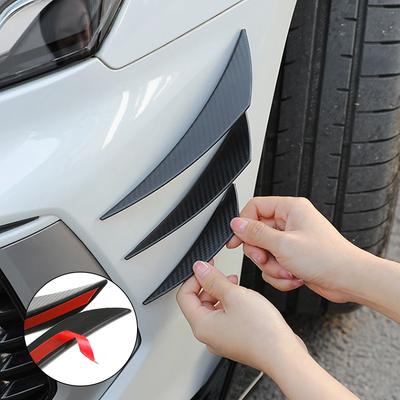 4/6 stuks universele Voorbumper Lip Decoratie Diffuser Splitter Vinnen Body Spoiler Canards Valence Kin Auto Tuning Canard Decor