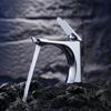 Best-selling Creative Zinc Alloy Sink Faucet Single Handle Modern Design Hot/Cold Water Functionality Deck Mounted School Use