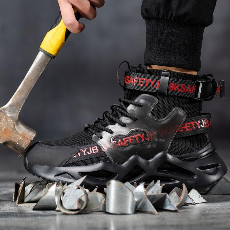Arbetssneakers Arbetssäkerhetsskor Med Ståltåhätta Punkteringssäkra Herr Säkerhetsskyddsskor Män Oförstörbara Skor