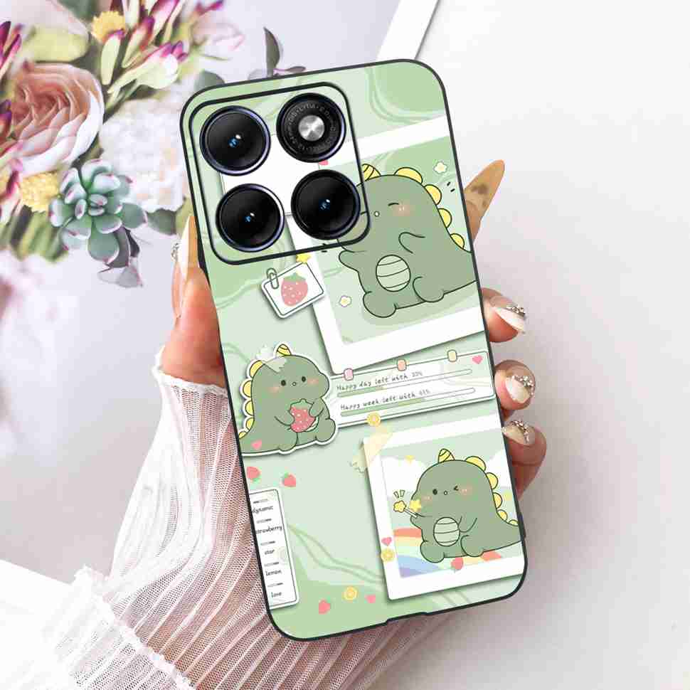 For Motorola Edge 70 Fusion 5G Case Cartoon Cat Panda TPU Black Cover For XT2605-1 XT2605-2 XT2605-4 Soft Silicone Phone Cases