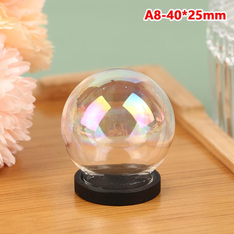 1pcs Dollhouse Glass Ball Decoration Kit DIY Accessories Materials Toy Small Handmade Wooden Miniature Assembly