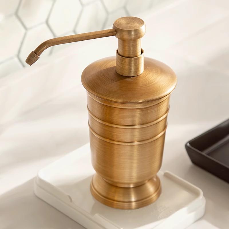 American Gold Copper Bathroom Toiletries Mouthwash Cup Toothbrush Holder Pump Soap Dispenser Modern Metal Shampoo Refill Bottle