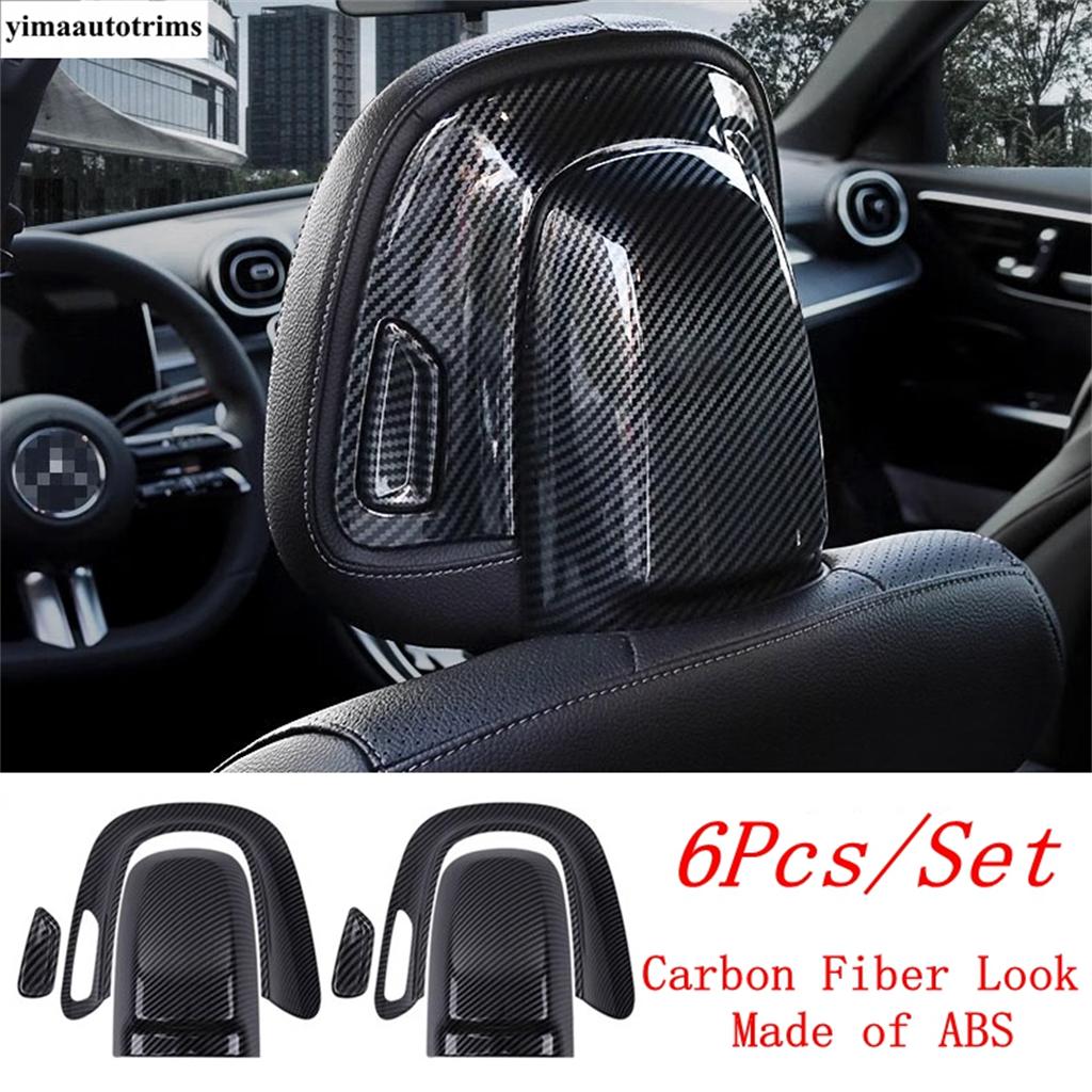 Seat Headrest Button Adjust Switch Cover Trim Accessories For Benz C Class W206 / GLC X254 / E Class W214 2024 2025