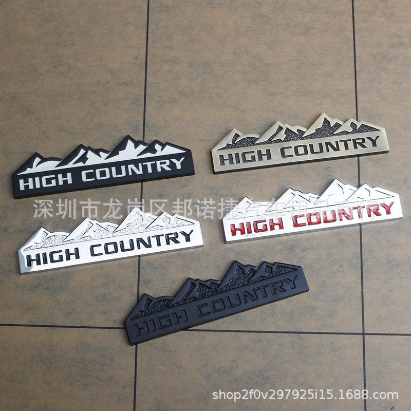 JEEP Off-Road 4X4 Snow Mountain Metal Body Car Tail Sticker