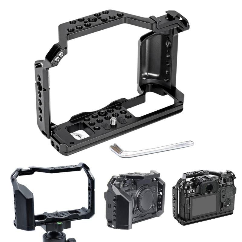 Stable Camera Protections Cage for X T4 Aluminum Alloy Construction Includes Rubber Pad Threaded Screws for Firm Hold