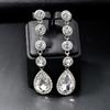 1 para wiszących kolczyków z kryształkami, lśniące, niepodrażniające, odporne na rdzę, pasujące do wszystkiego, modne kolczyki z zawieszkami, akcesoria jubilerskie