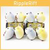 Adorable Fluffy Hamster Blind Box Figurines Collectible Plush Pvc Car Dashboard Decor