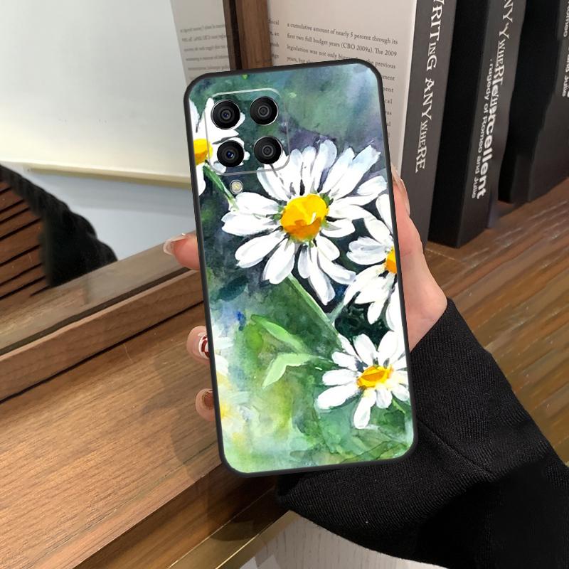 Daisy Watercolor Case For Samsung Galaxy M56 M06 M16 M36 M52 M32 M12 M54 M34 M14 M35 M55 M15 M11 M31 M13 M53