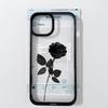 Vintage Black Rose Flower Phone Case for IPhone 17 1615 14 13 12 11 Pro MAX 17Air XR 8Plus Y2K Girl Hard Clear Hard Cover Fundas