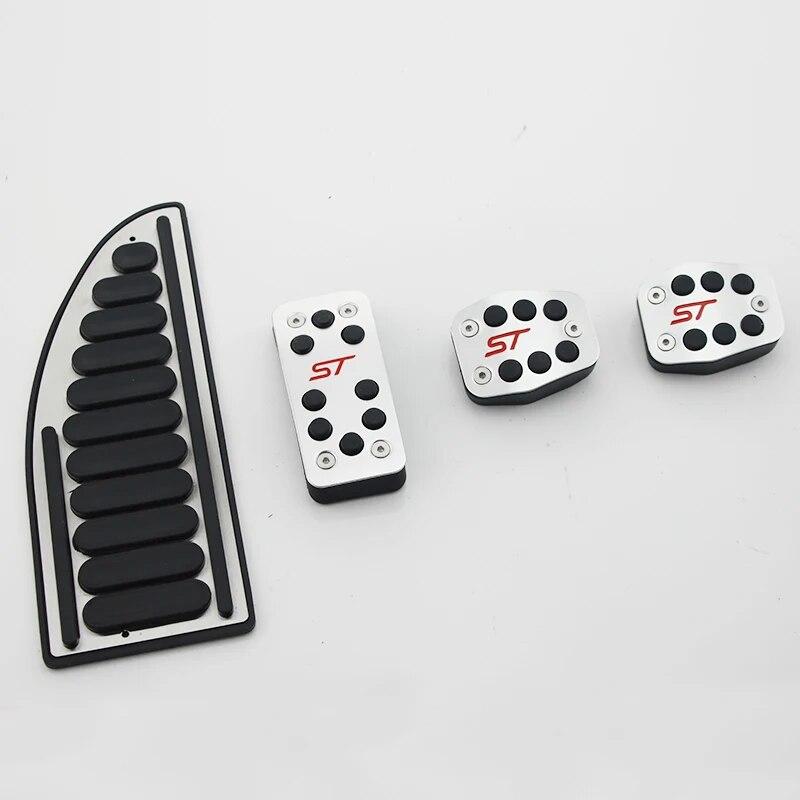 FOAL BURNING Car Accelerator Pedal Brake Pedal Clutch Pedals Cover for Ford Focus 2 MK2 3 4 MK3 MK4 Kuga Escape ST 20