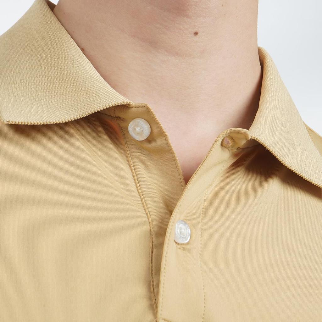Admiral Golf ADMA520 Men's Classic Performance Polo Shirt, Beige