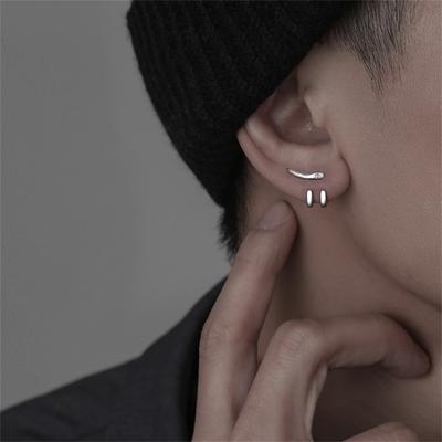 Luxus-Punk-Ohrring für Männer, abnehmbarer Ohrstecker mit doppeltem Verwendungszweck, Zinken-Ohr, modischer Herrenschmuck, Anhänger