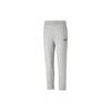 Logo Print Casual Straight Leg Long Knit Sports Pants Women Pants Light-Gray 588728-04