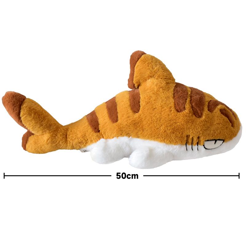 New 20/50cm Official Sharkitty Plush Doll Peripheral Mini Shark Cat Cub Plush Toy Kawaii Soft Throw Pillow Room Decoration Gift
