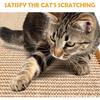 Cat Scratcher Mat,19.68 X 9.84 Inch Sisal Cat Scratching Pad Rug with Hook and Loop Sticky Cat Scratch Wall Mat Protect Carpet Sofa Floor Door